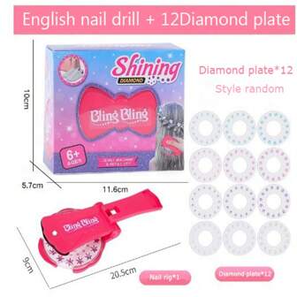 1pc 180pcs/120pcs Girl's Toy Hair Salon Decorative Hair Styling DIY Rhinestone Hair Decoration Machine, Diamond Embellishment Hair Tool, 180/120-Piece Diamond Decoration Set Gift Box, Suitable For Girl's Birthday(Some Accessories Shape And Color Are Random)