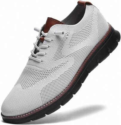 Men's Lightweight Casual Lace - Up Oxfords Walking Shoes, Comfortable Dress Shoes, Breeze Style