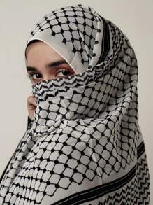 1pc Middle Eastern Popular New Chiffon Printed Malaysia Muslim Women Hijab Headscarf