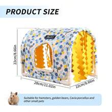 ITANDME Meerschweinchen-Versteck Kaninchen-Versteck ohne Boden Meerschweinchen-Bett - Einfach zu reinigen & zu bewegen - Verstärktes Skelett & atmungsaktive Kaninchenbetten - Kleintier-Innenhabitat für Kaninchen Meerschweinchen Frettchen Igel