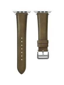 Correa de cuero de caballo loco premium para Apple Watch - Correa de negocios vintage de doble cara con hebilla de latón ajustable | Bandas de repuesto suaves que se ajustan a Series Ultra/SE/10/9/8/7/6/5/4/3/2/1 (38-49mm) Unisex - 42mm/44mm/45mm/49mm - Ver 21