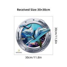 3D Underwater World Wall Stickers Bedroom Living Room Home Decor Art -Frienly Removable Decals PVC Murals - Multicolor - View 11