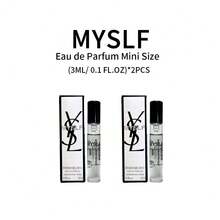 Yves Saint Laurent 2X (3ml/ 0.1 Fl.Oz),YSL Men Myslf Men's Eau De Parfum Perfume Spray EDP With Fresh Accord & Warm Woods, Mini Small Travel Size - 6ml(3ml*2支)迷你旅行裝 - 查看 1
