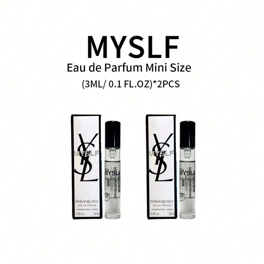 Yves Saint Laurent 2X (3ml/ 0.1 Fl.Oz),YSL Men Myslf Men's Eau De Parfum Perfume Spray EDP With Fresh Accord & Warm Woods, Mini Small Travel Size - 6ml(3ml*2支)迷你旅行裝 - 查看 1