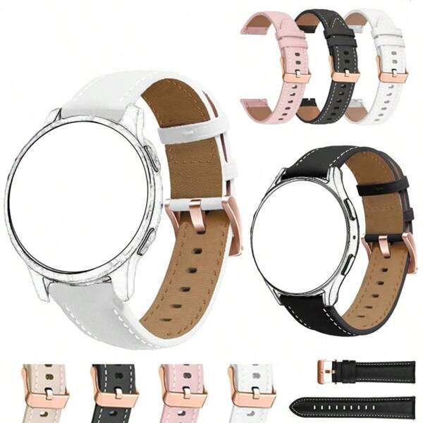18mm/20mm Artificial Leather Watch Bands, Quick Release Watch Straps Replacement For Garmin Watches Vivoactive 4S/5/3, Active 6/5, Approach S50 And Soft Wrist Band For Watch GT5/4/3/2, Bracelet S1/B5 Smartwatch Accessories