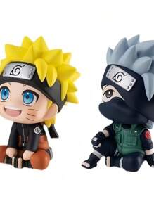 bandai 1pc Kakashi Figurine, Anime Character Kakashi Hatake Q-Version Sitting Pose Model, Car Decor/Gift (Note: There May Be Some Color Discrepancies Between Photos And Actual Product, Which Is Normal)