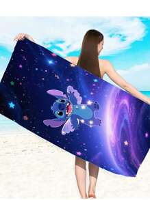 Disney Toalla de playa grande de secado rápido con diseño de cielo estrellado de punto - altamente absorbente, suave, ideal para piscina, natación, baño, viaje y camping