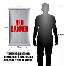 Banner Pronto Comércio e Loja com Vários Modelos 50cm x 80cm - Água de Coco - Visão 3