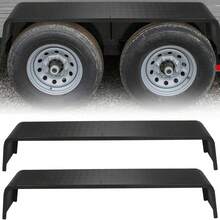 Huisuilinss Tandem Axle Trailer 10-1/4" X 72-7/8" X 13" Fit 13"-15" Tires Car Hauler Trailer,Cargo Trailer,Utility Trailer,Landscape Trailer Heavy Duty Plate Steel Fenders Tread Plate (2 PCs) - Detachable - View 1