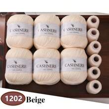 6 Stück weiches & warmes Garn für DIY Häkelmützen und -schals, 300g + 120g Gesamtgewicht