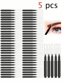 100pcs Micro Eyebrow Brush With Cap Brow Lamination Brush Spoolies For Eyebrow Eyelash Brow Brush Lash Filler Eyebrow Lash Lift And Tint Tools For Brows And Lashes Comb Extensions