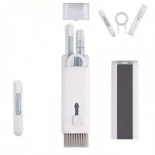 1pc 7-In-1 Wireless Earbuds Cleaning Kit: Earbuds Cleaning Pen, Keyboard Cleaner, Earbuds Cleaning Brush, Laptop Screen, Keyboard & Headphone Cleaning Set, Multi-Function Cleaning Tool, Keycap Puller, Random Color