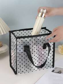 Bolsa de maquillaje con diseño de corazón para mujer, estilo universitario lindo, organizador exclusivo para chicas para la temporada de regreso a clases, de gran capacidad y multifuncional, regalo pequeño para la novia, esencial para viajes, vacaciones, verano, artículos escolares, bolsa de viaje para mujeres, bolsa de maquillaje para viajes - Multicolor - Ver 3