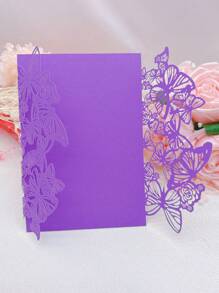 10 piezas/250g Tarjetas de invitación metálicas brillantes para boda, decoración de fiesta de cumpleaños, tarjetas de felicitación personalizadas con brillo (sin incluir tarjeta interior ni sobres)