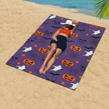 Couverture/serviette de plage en microfibre ultra douce et séchage rapide 250g/m² motif dauphin, tapis de plage extra large, tapis de yoga, châle de plage, convient pour les voyages, le camping, la natation, le pique-nique, 70*140cm ou 90*180cm