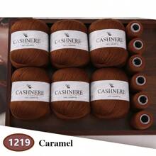 6 Stück weiches & warmes Garn für DIY Häkelmützen und -schals, 300g + 120g Gesamtgewicht