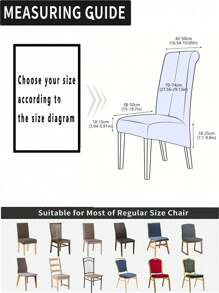 1pc/4pcs/6pcs Beige Striped Plaid High Stretch Dining Chair Cover, Modern Polyester Washable Dust-Proof Chair Slipcover, Suitable For Dining Room, Hotel, Dark Gray, Khaki, Black, Autumn Decor, Room Decor, Back To School, School Supplies