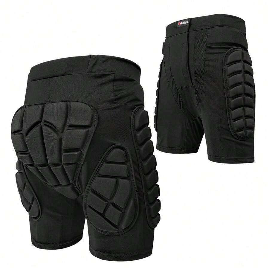 1 Pc Motorcycle Shorts Black Breathable Moto Armor Shorts Pants Motorbike Protective Gear Hip Protector Skating Racing Shorts Motocross Skating Extreme Sports Pants Motorcycle Accessories