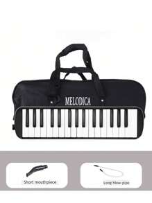 Melodica de 32 teclas con boquilla, instrumento musical de teclado de aire con bolsa de transporte
