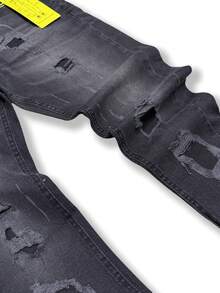 SKINNY PLAYER JEANS - Black and White - View 3