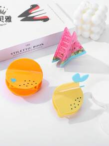 1pc Premium Unique Acetate Fruit Clip Shark-Shaped Hair Clip, Lightweight & Elegant, Suitable For Any Occasion