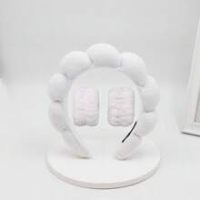 1/3 Pcs Spa Headband For Washing Face Wristband Set, Skincare Makeup Headbands For Women, Bubble Make Up Headbands Teen Girl Gifts