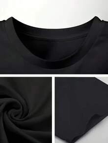 Camiseta de algodón negra de la banda Danzig - Unisex, camiseta gráfica casual con letras en negrita y diseño de retrato, suave y cómoda para todas las estaciones, camiseta de manga corta casual para hombres y mujeres de 220g, perfecta para fans - Negro - Ver 4