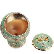 Windproof Ashtray With Lid Metal Portable Cigarettes Ashtrays For Outdoors Indoors Hand Stamped Pattern Smoking Ashtray Fancy Gift For Men Women