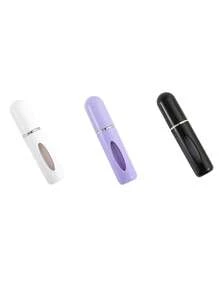 1/3 pièces Bouteille de parfum réutilisable en plastique de 5 ml avec vaporisateur, bouteille de parfum rechargeables, vaporisateur à fine brume portable, atomiseur de parfum rechargeables, flacon de voyage pour parfum, accessoires pour le fitness, le camping, les voyages, les croisières, les fournitures scolaires, parfums pour femmes et hommes