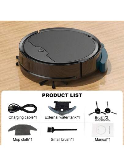 Ho hold Robot Stofzuiger Cleaner, APP Controlled, Slimme Cleaning Robot, Automatic Route Planning, Efficient Dust Removal, Strong Suction, Multi Functional Hardwood Floors, Carpets More, Easy Home Cleaning. view 8