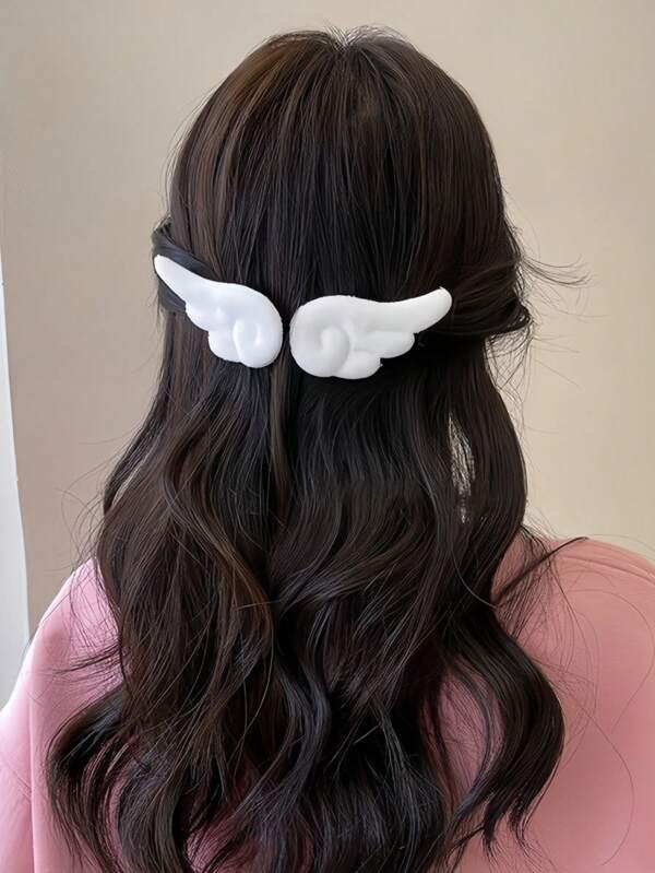 Fermagli per capelli a forma di ali 2 in 1, accessori per capelli dolci e carini, adatti per uscire, appuntamenti, regali di San Valentino, decorazione di moda, diadema francese elegante, adatti per centinaia di acconciature, adatti per tutte le stagioni e uso quotidiano, fermagli piatti, mollette per capelli, pinze per capelli