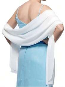 Elegant Women Shawls Wraps For Evening Dresses Bridal Bridesmaid Wedding Shawl Solid Color Party Capes Decoration Scarf
