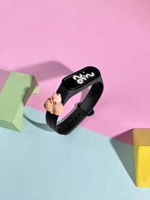 6pcs Kids Digital LED Touch Screen Watch, M3 Cute Capybara Pattern, DIY, Suitable For Primary & Secondary Students, Fashion & Casual, Versatile For Outdoor Sports, Convenient To Wear, Ideal Gift For Children's Day, Friends, Back To School, Children's Electronic Watch Set - Multicolor - View 9