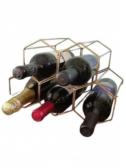 ADEGA DE VINHO COMEIA P\ 5 GARRAFAS EM FERRO