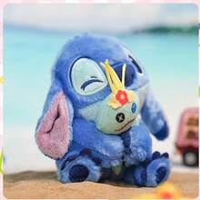 Official Stitch Plush Toy - Cute Stuffed Animal Keychain & Bag Charm | Authentic Plush Doll Key Ring For Backpacks, Keys & Gifts - Multicolor - View 2