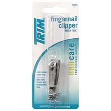 Trim Nailcare Fingernail Steel Clipper With File Item Number 12500 Pack Of 6 - Silver - View 3