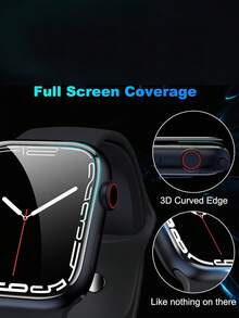 3 件装 Ultra/SE/Series 1-10 (49 毫米-38 毫米) 软屏幕保护膜 - 3D 曲面、全覆盖、高清防水 - 手表配件