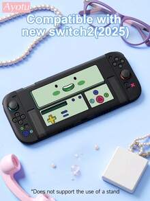 1 pieza Funda protectora con elemento de juego compatible con New Switch2(2025)(7.9 pulgadas)/Switch OLED/Switch/Switch Lite, se puede instalar en el dock sin necesidad de retirar la funda protectora - Multicolor - Ver 9