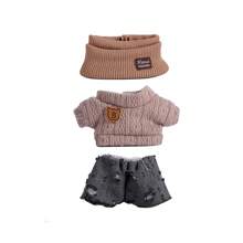6.69 pollici Vestiti di bambola, compatibili con , include 3 outfit - cappello secchio alla moda, maglione e set di pantaloni o gonna, adatto per bambole di 6.69 pollici, accessori carini per bambole per giochi e esposizione (scarpe e bambola non incluse)