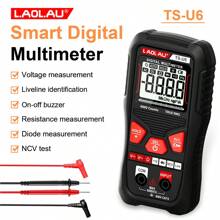 L.A.OL.A.U LAOLAU U6 U7 Digital Multimeter 6000 Counts Smart Voltmeter Voltage Tester Resistance Diode NCV Live Wire Measuring Tool