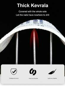 Black Breathable Men's Steel Toe Cap Boots, Anti Smashing And Anti Slip Lightweight Industrial Work Shoes Eva Sole Forging Workshop Manufacturing Women's Protective Shoes For Daily Use And Construction Operations, Shock Resistant Men's Work Trainer Warehouse Gardening Commuting Leisure Shoes, Outdoor Exploration Hiking Sports Hiking Shoes - Black - View 5