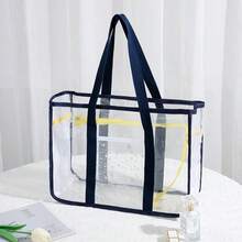 Swimming Storage Bag, Large-Capacity Jelly Bag, Transparent Waterproof Beach Bag, Travel Shopping Handbag For Women - Multicolor - View 7