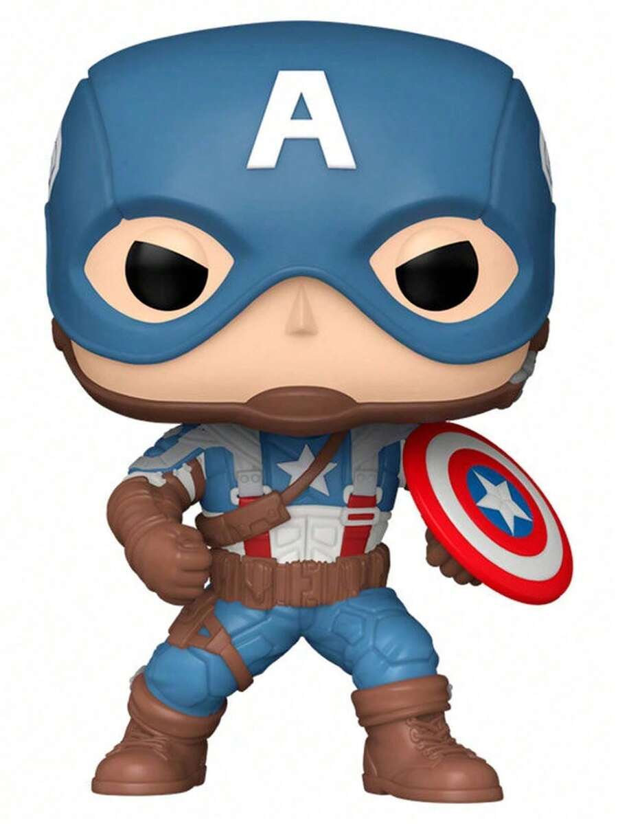 Funko Figura POP  Infinity Saga Capitan America - Azul, Marrón, Rojo y Blanco - Ver 1