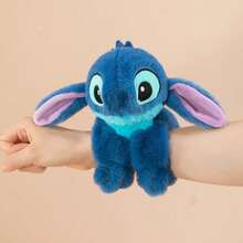 Disney Stitch Slap Bracelet Plush Hand Puppet Doll, Children's Gift Slap Bracelet Doll, Bicycle Decorations, Children's Festival Birthday Gift - Blue - View 2