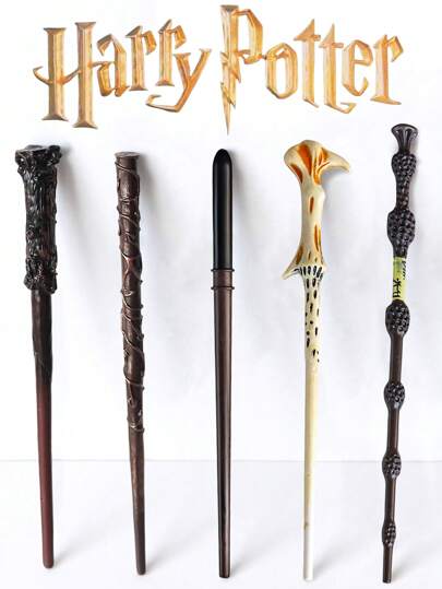 Warner Bros 1 pieza Varita mágica del Mundo Mágico de Hogwarts de Harry Potter Hermione, para mujeres, hombres, magos, brujas, accesorios de disfraz, utilería de Halloween
