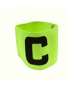 1pc Football Captain Armband With Elastic Hook And Loop, Wrap-Around C-Shaped Sports Arm Sleeve Band - Multicolor - View 12