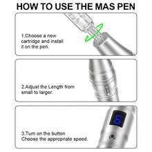 专业微针美容笔，容量 500mAh，带 7 色灯光 - 銀色 - 查看 8