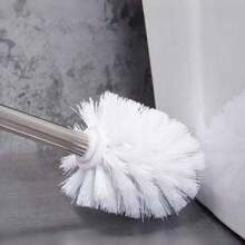 Toilet Brush With Holder, 360° Deep Cleaning Toilet, Compact Toilet Brush For Bathroom,Toilet Brush Cleaning With Durable Stiff Bristles For Bathroom, Toilet Brush With Soft Bristle,Waterproof, Anti Mold, Easy To Install, Easy To Use,For Hotel, Bathroom, Kitchen, Factory, School, Dormitory