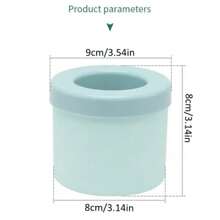 2pcs/1pc Silicone Round Tube Ice Cube Tray, Squeeze Cup Ice Mold With Lid, Removable Cylinder Ice Cube Trays, Mini Ice Bucket, Suitable For Refrigerator, Outdoor Mini Fridge, Car Fridge, Household Fridge, Round Shaped Ice Maker, Mini Creative Ice Bucket, Crushed Ice Cylinder Ice Tray