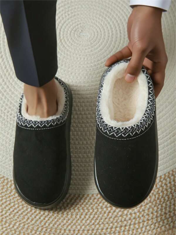 New Men Solid Color Lightweight EVA Memory Foam Unisex Indoor Slippers For Autumn/Winter